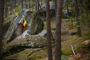 Un cours d'escalade de bloc à fontainebleau avec Climb With Us - 2h