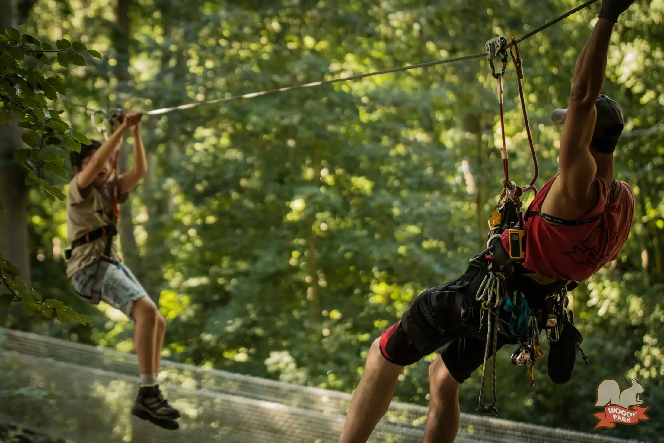 Formule adulte de cinq parcours Aventure chez Woody Park